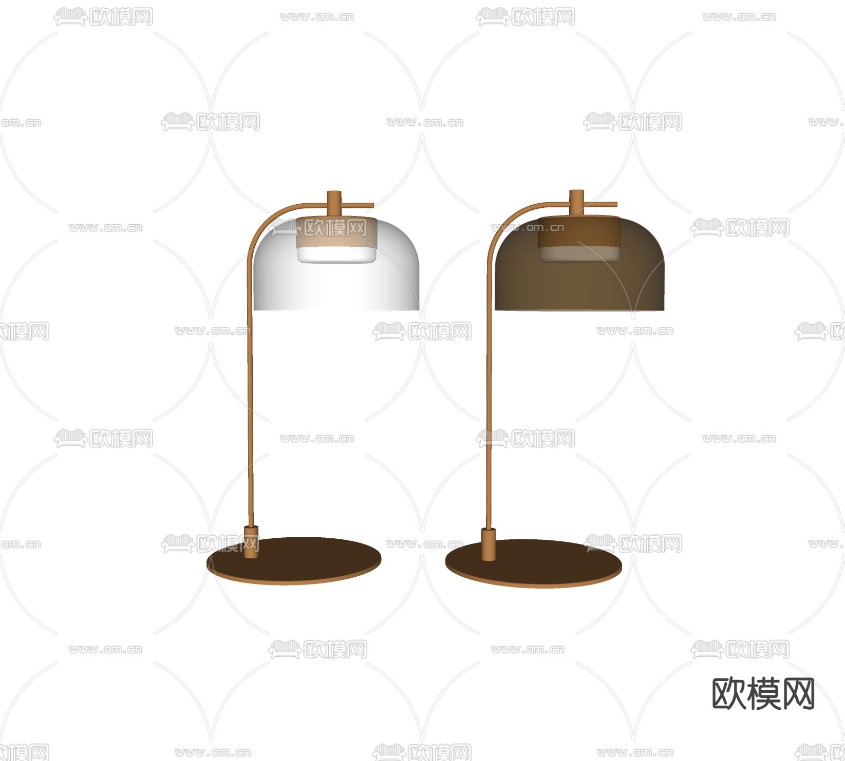 Minotti 台灯su模型下载（渲染图1）