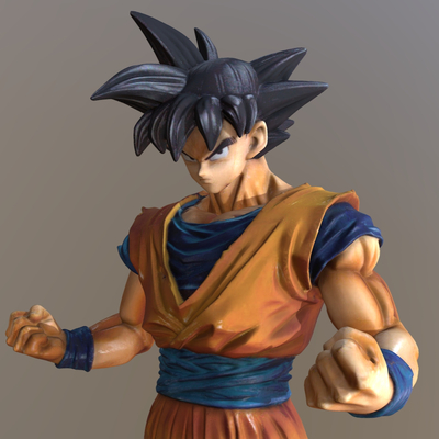  七龙珠人物手办 孙悟空人偶 动漫手办su模型 