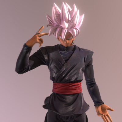  七龙珠手办 赛亚人 动漫手办su模型 