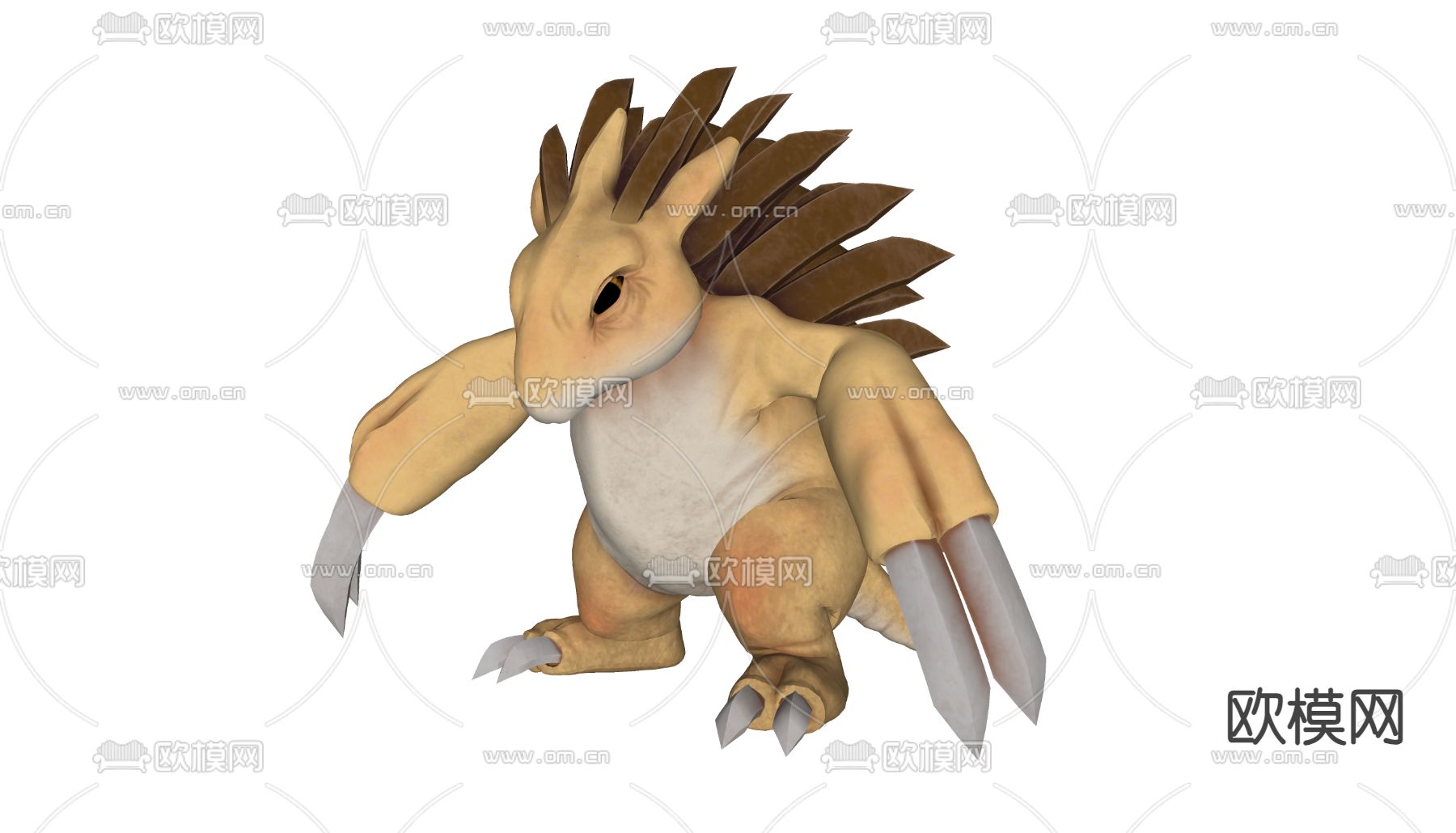 恐龙公仔 手办3d模型下载（渲染图2）