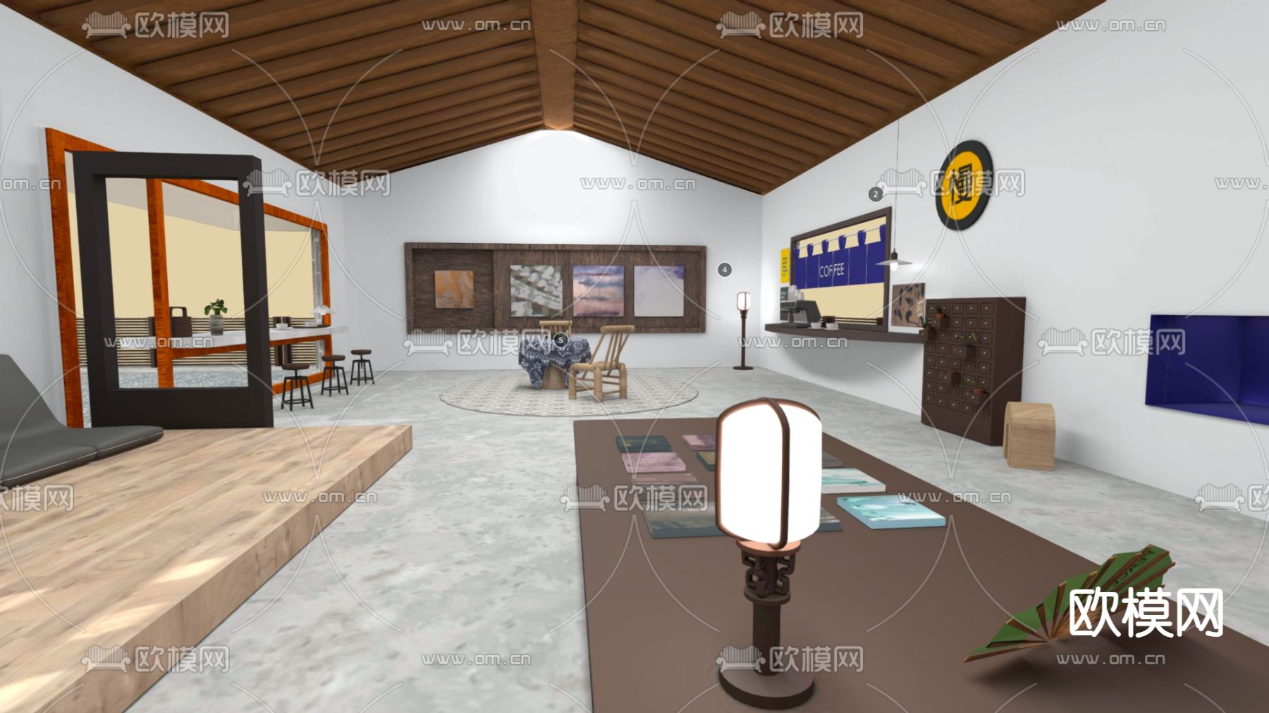 新中式民宿 酒店 农家乐su模型下载（渲染图3）