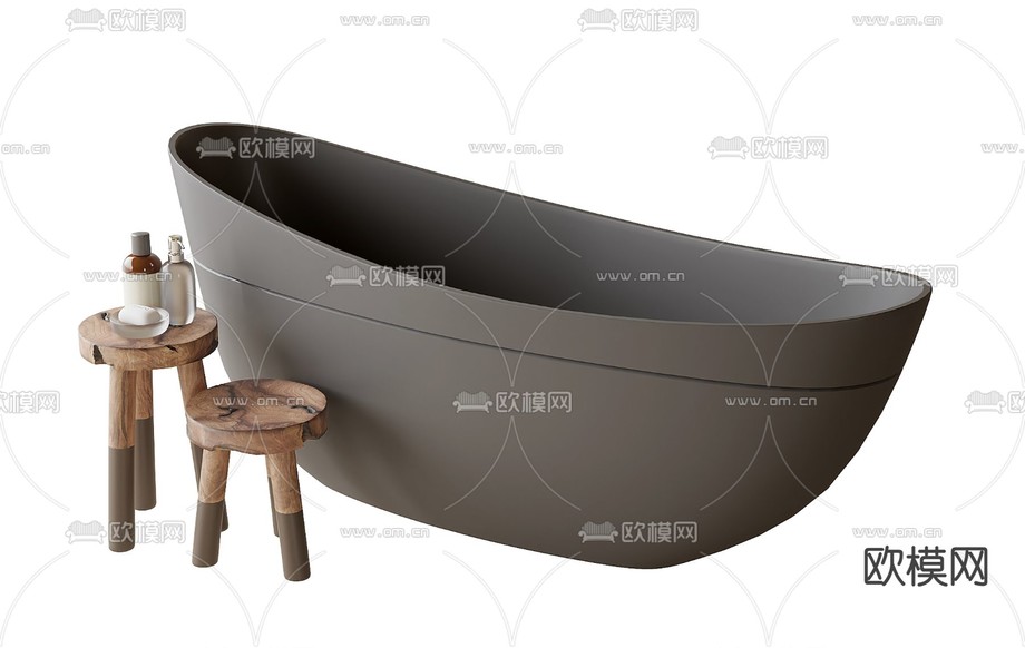 现代浴缸3d模型下载