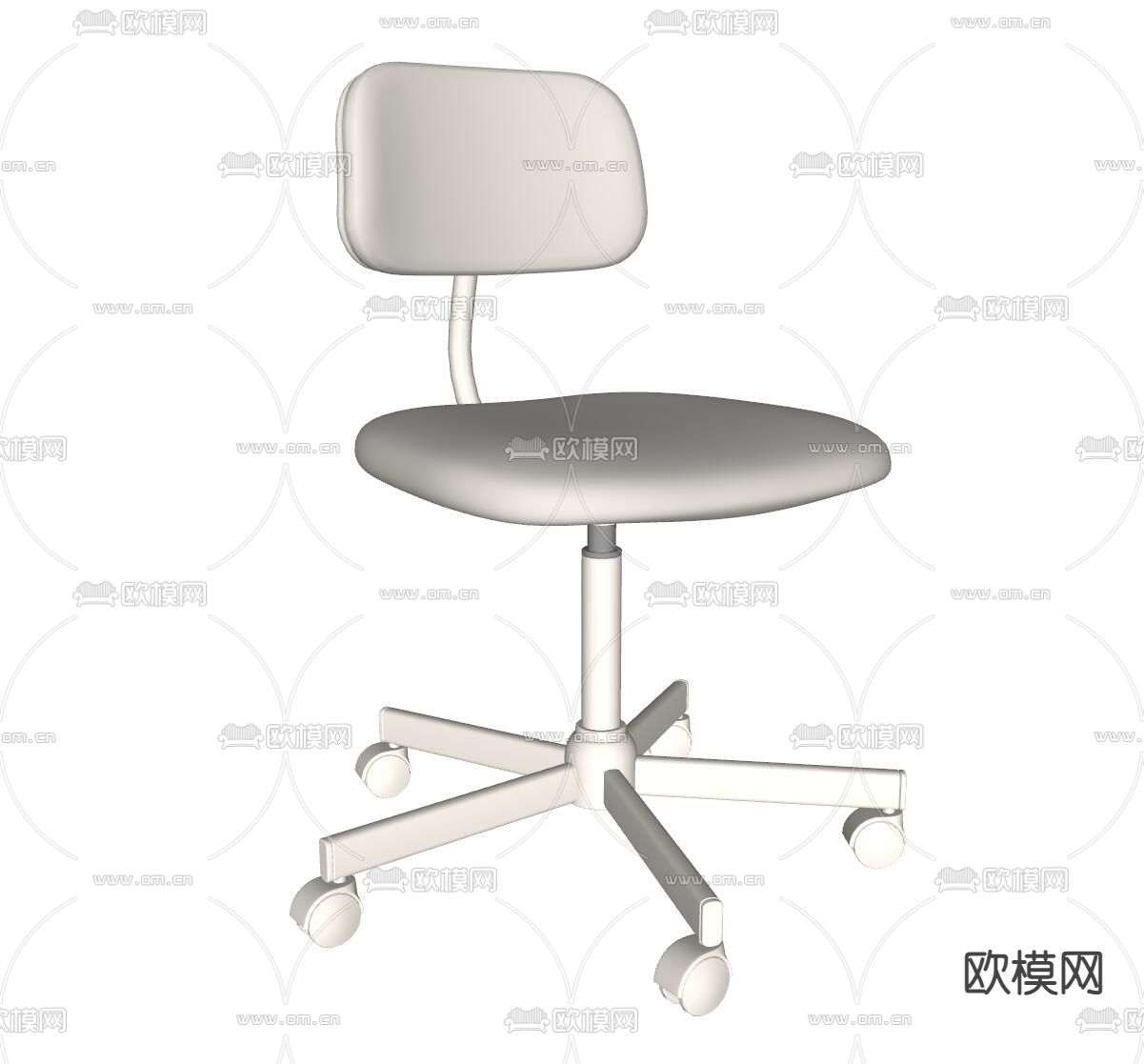 现代办公椅 单椅 转椅 椅子 会议椅su模型下载（渲染图1）