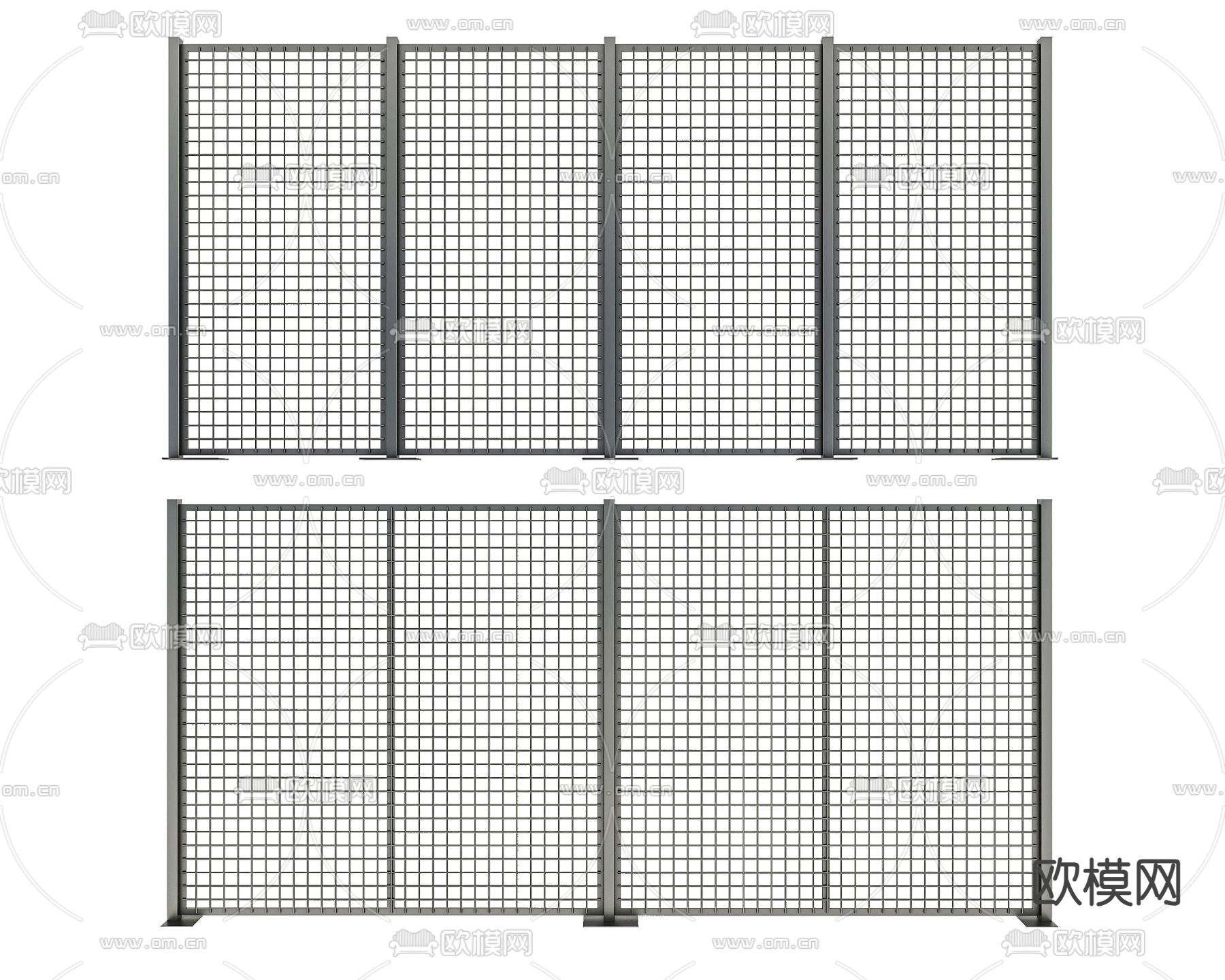 围栏网 防护网 栅栏 隔断网3d模型下载