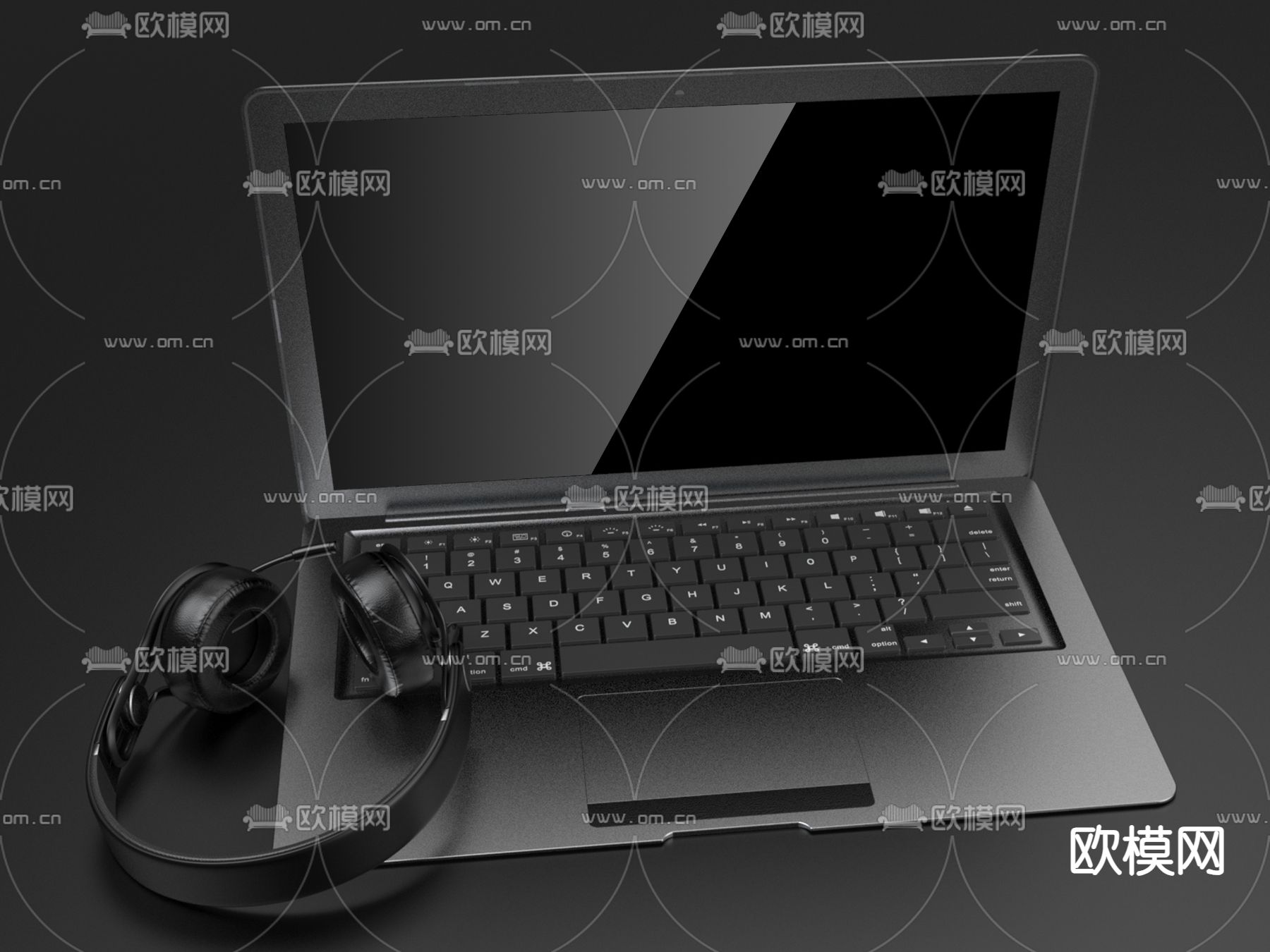 笔记本电脑3d模型下载
