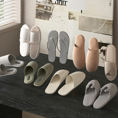  现代拖鞋su模型 