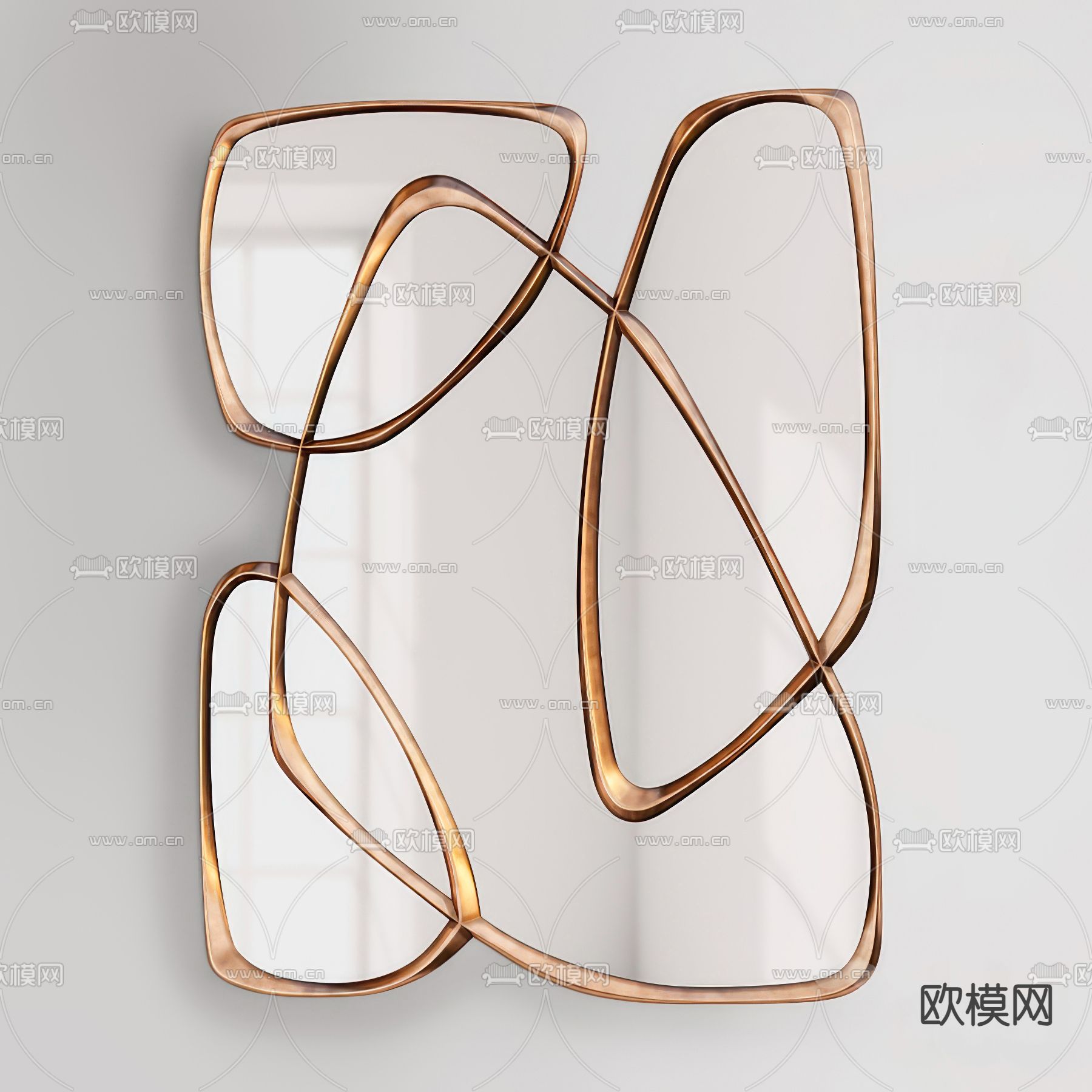 现代镜子3d模型下载