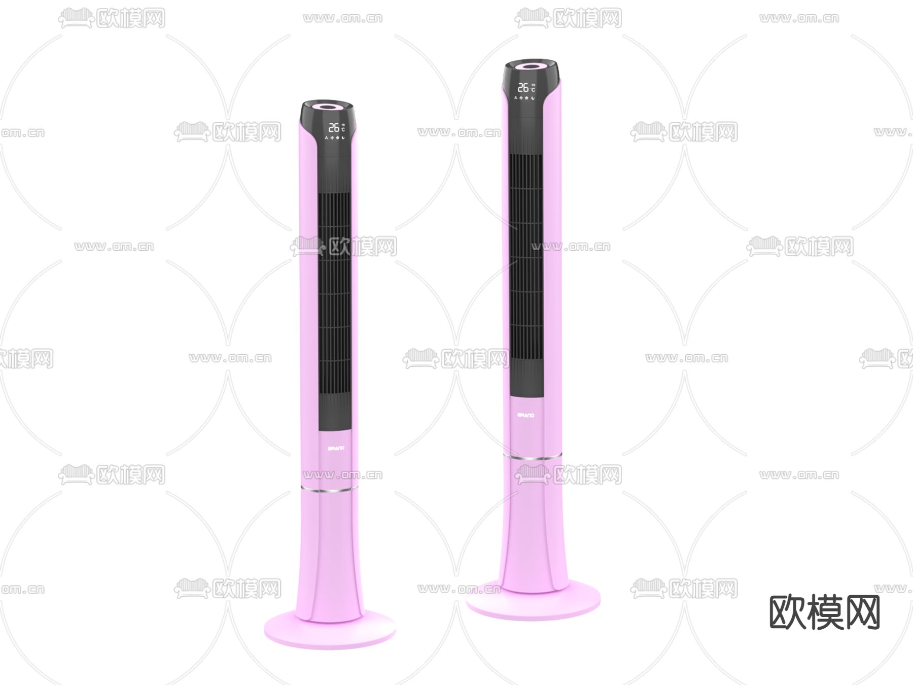 塔式风扇3d模型下载