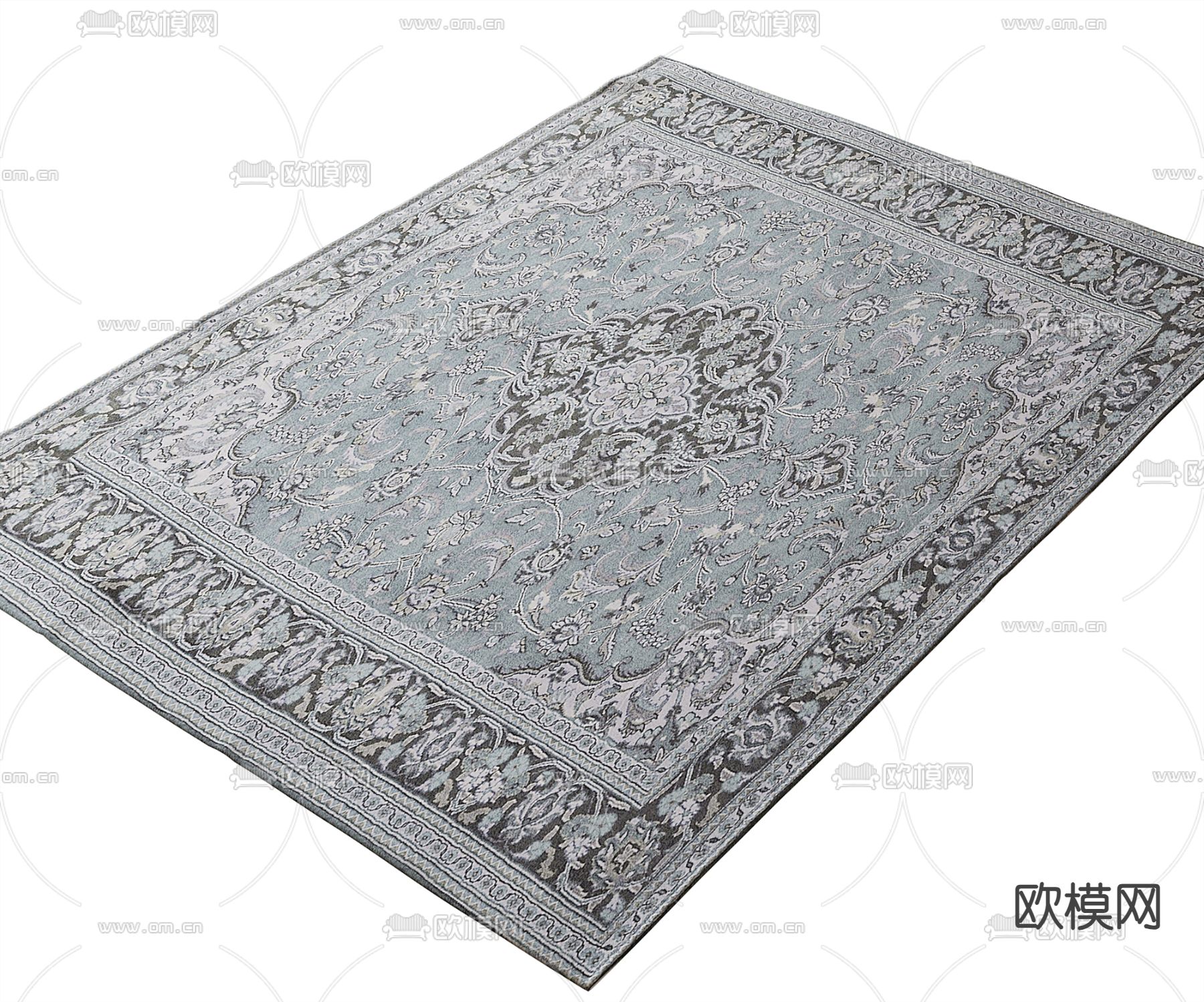 美式地毯su模型下载（渲染图2）
