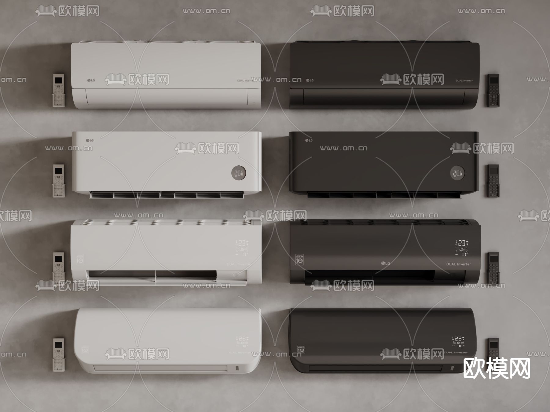 智能空调 变频空调3d模型下载