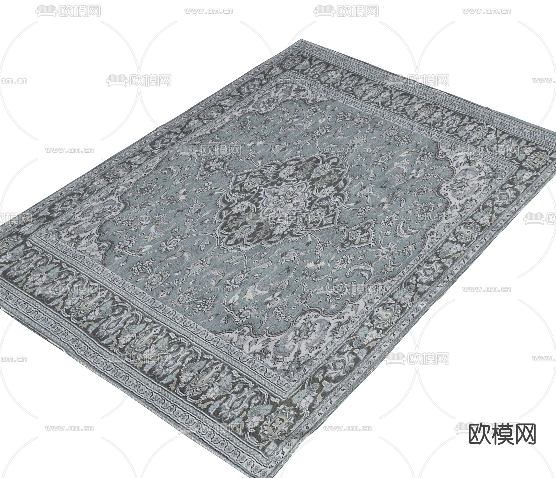 美式地毯su模型下载（渲染图1）