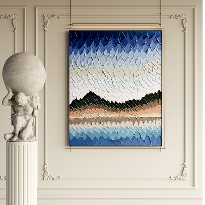  中古风装饰画su模型 