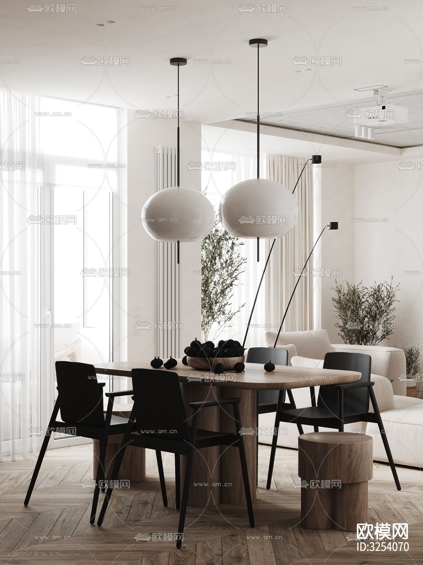 中性色系公寓装修效果图下载（渲染图11）