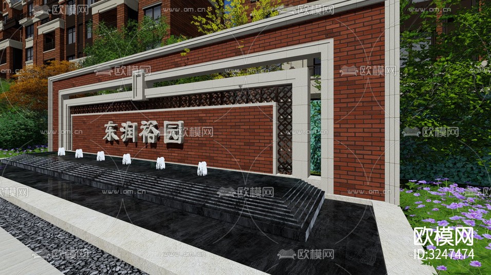 地產(chǎn)大區(qū)裝修效果圖下載(渲染圖5)