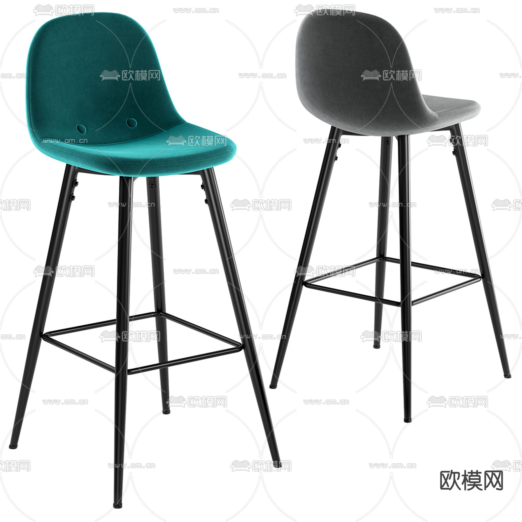 La forma 吧椅 吧凳 高脚凳3d模型下载