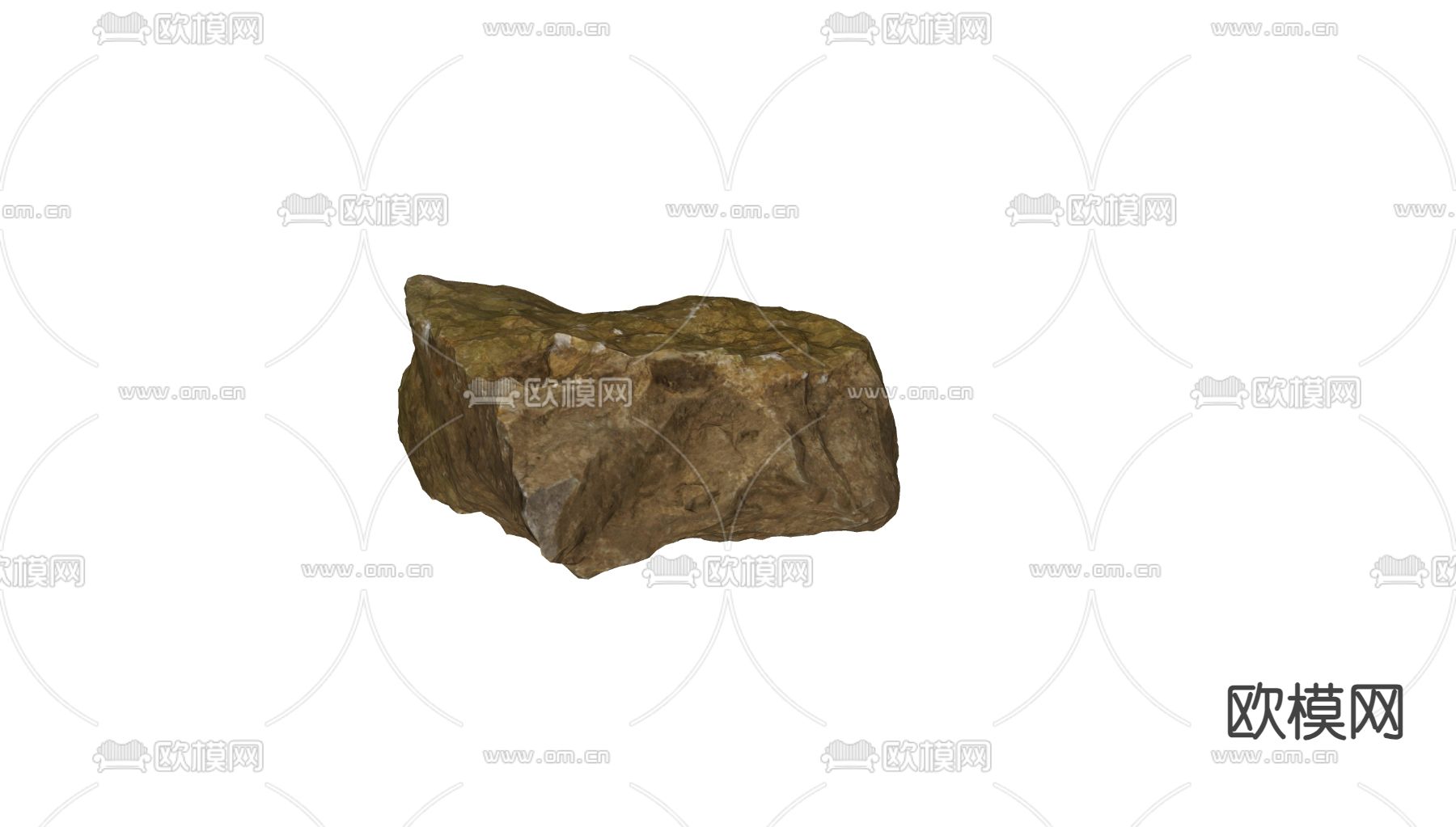 景观石 岩石 石块 石头3d模型下载（渲染图2）
