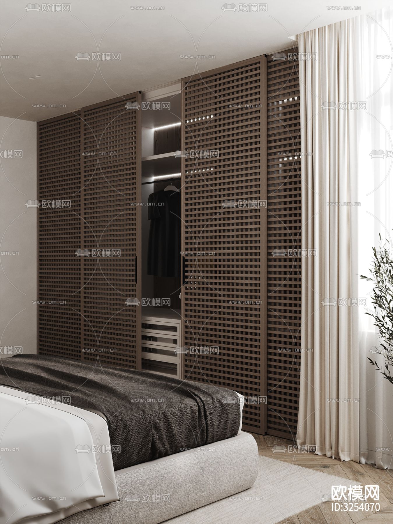 中性色系公寓装修效果图下载（渲染图17）