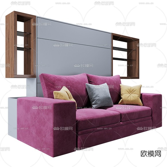 休闲沙发 沙发背景3d模型下载