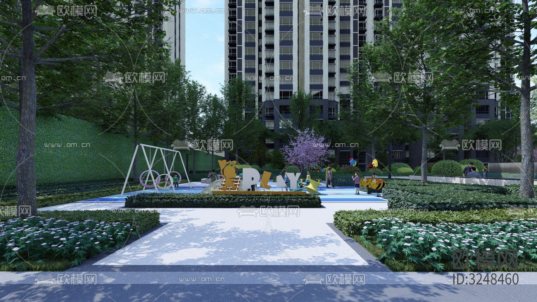 示范区 售楼部装修效果图下载（渲染图3）