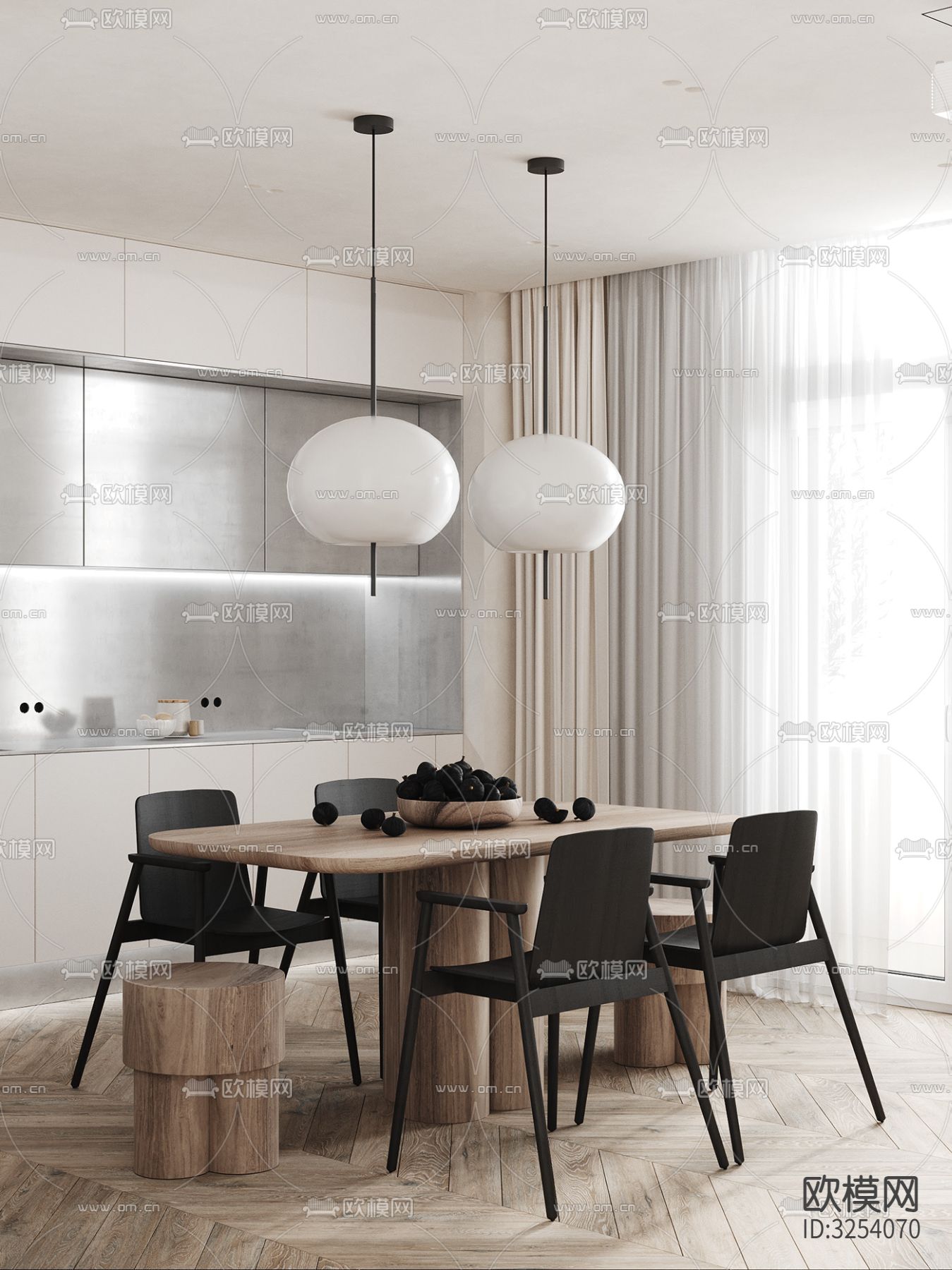 中性色系公寓装修效果图下载（渲染图8）