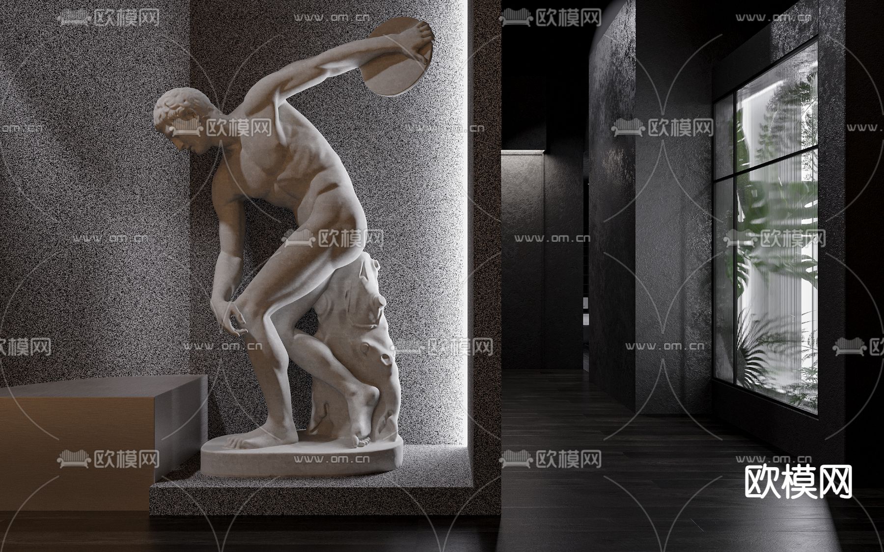 现代酒吧3d模型下载（渲染图2）