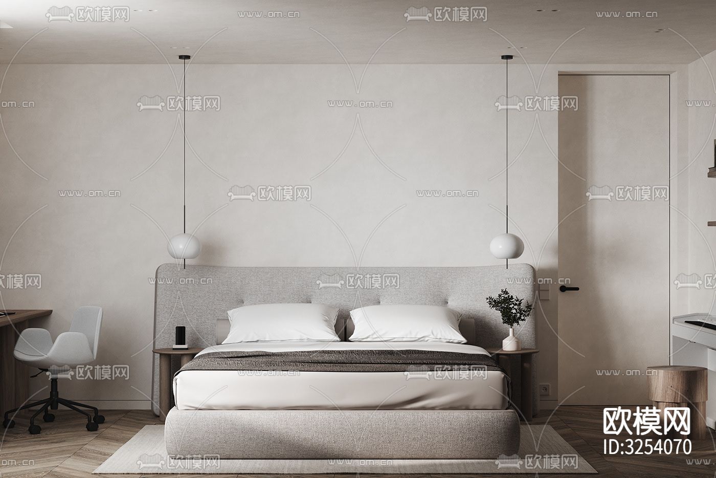 中性色系公寓装修效果图下载（渲染图14）