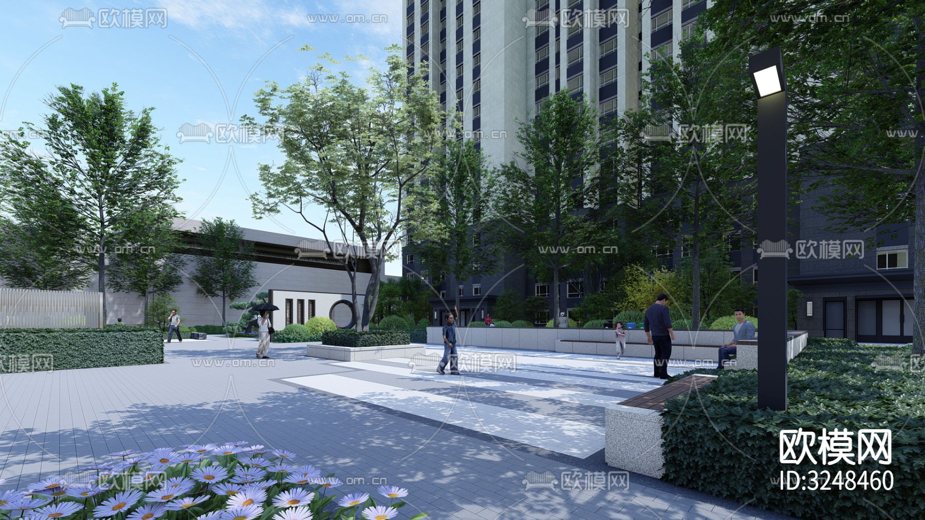 示范区 售楼部装修效果图下载（渲染图5）