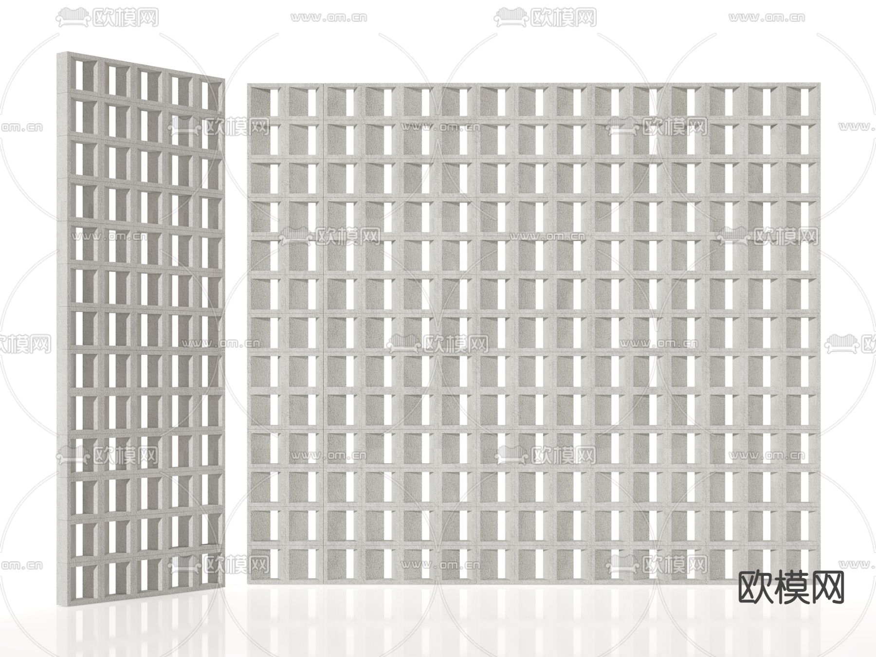 隔断 镂空隔断3d模型下载