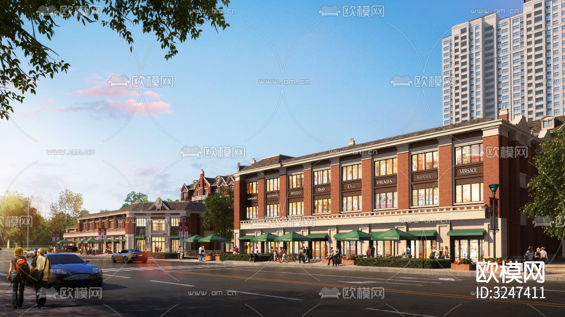 住宅楼装修效果图下载（渲染图4）