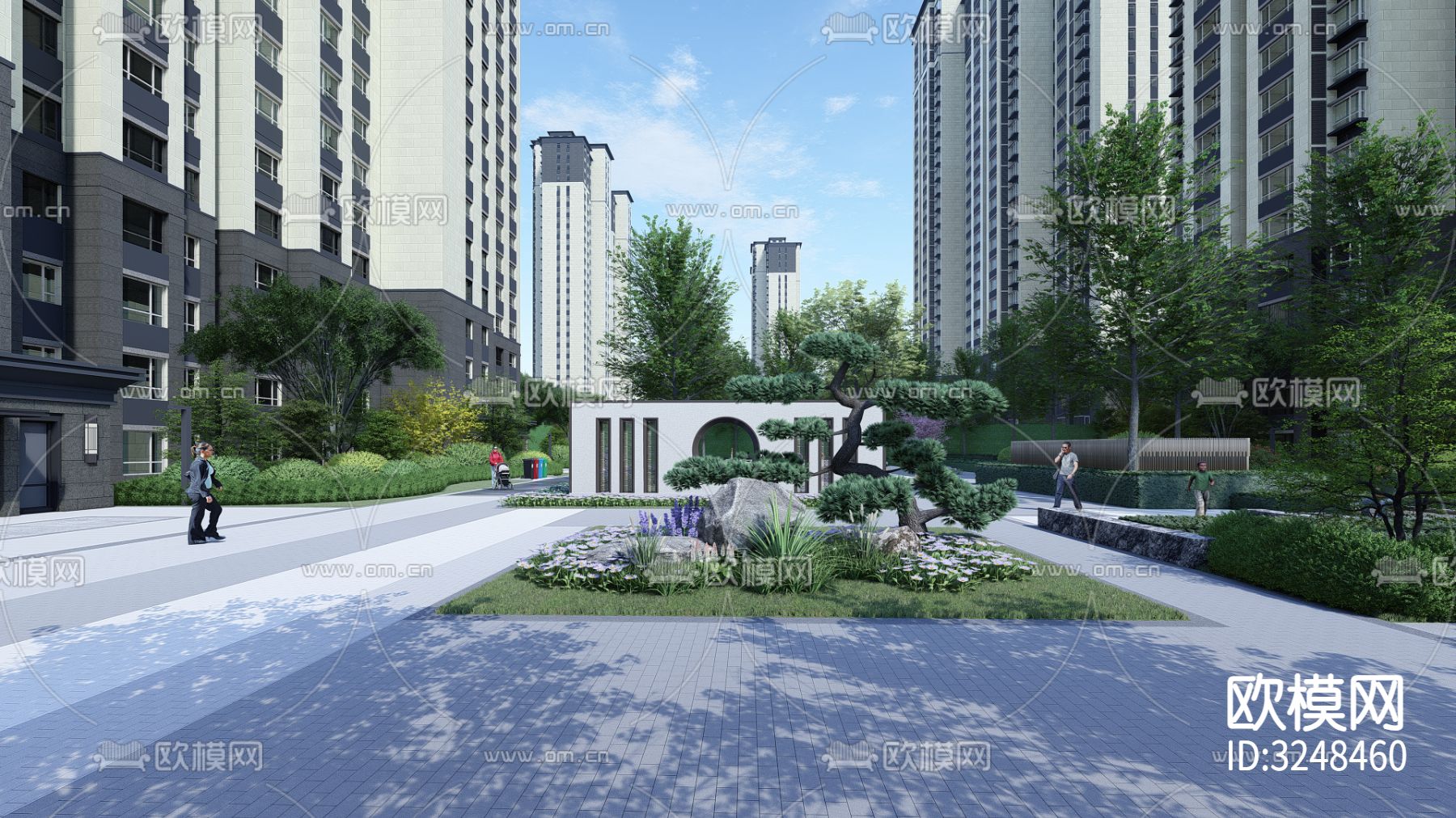 示范区 售楼部装修效果图下载（渲染图4）