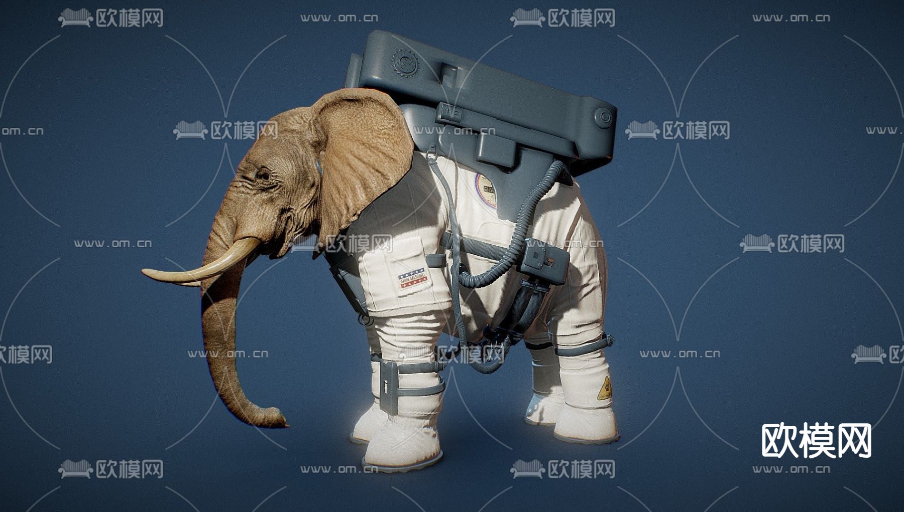 现代大象3d模型下载