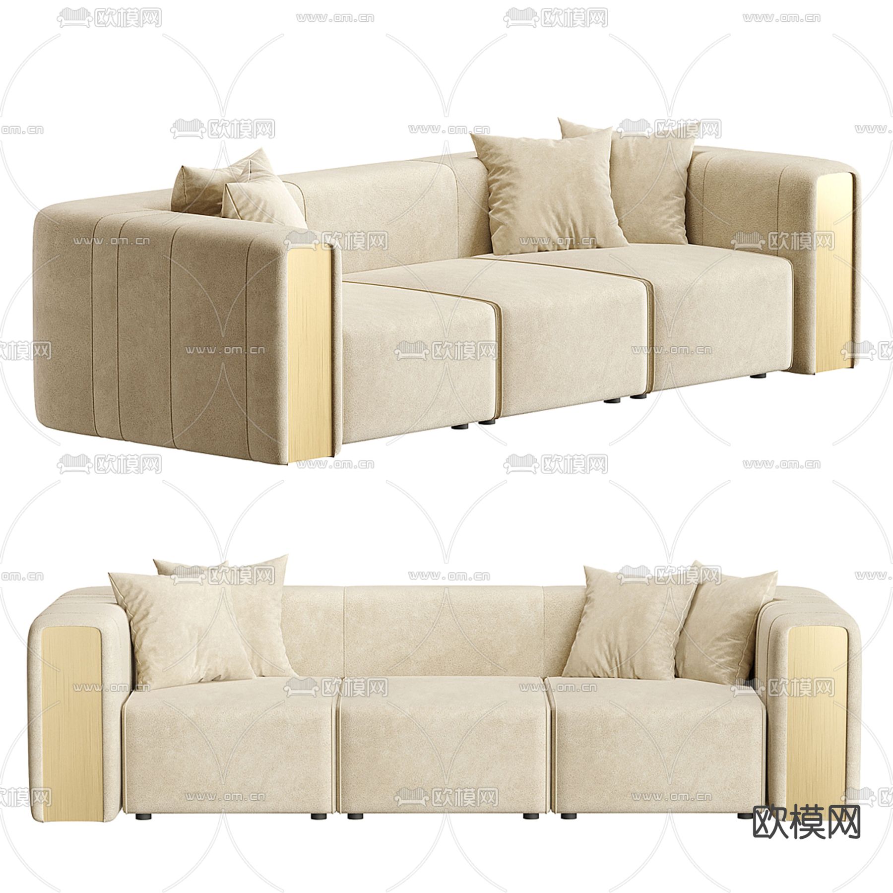 休闲沙发3d模型下载