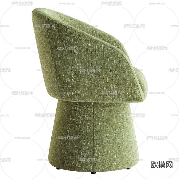 Kyo椅子 软垫桶椅3d模型下载(渲染图3)