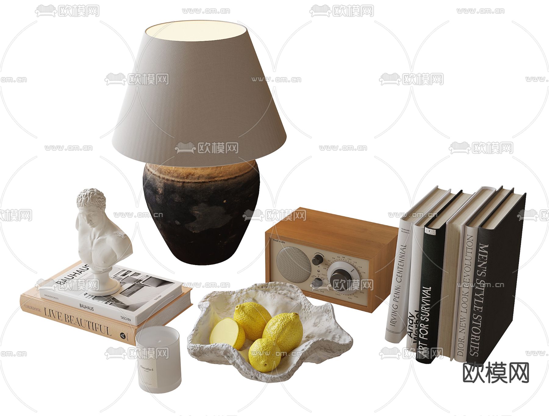 现代饰品摆件3d模型下载