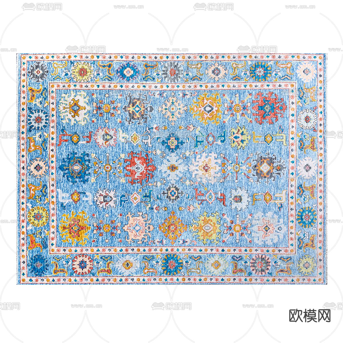 北欧简约地毯3d模型下载