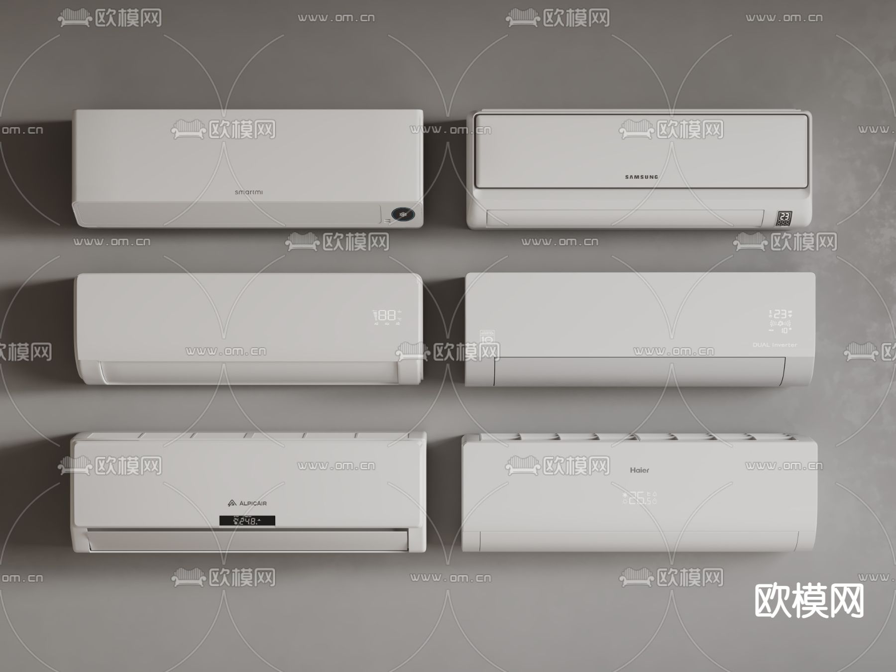 壁挂空调 变频空调3d模型下载