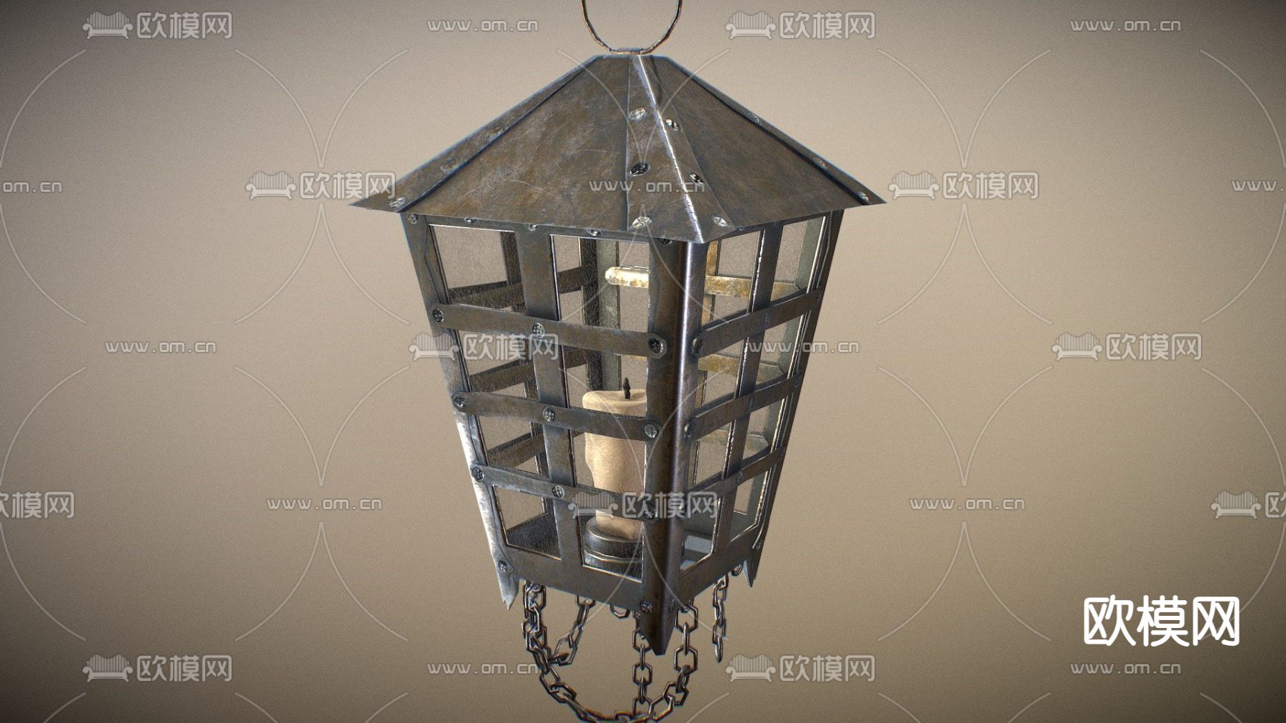 工业风吊灯 烛台灯3d模型下载
