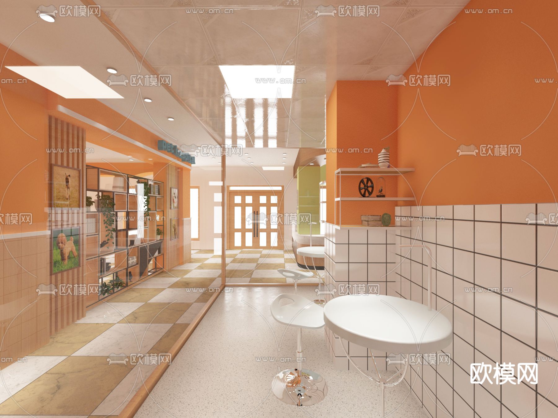 现代宠物店3d模型下载（渲染图3）