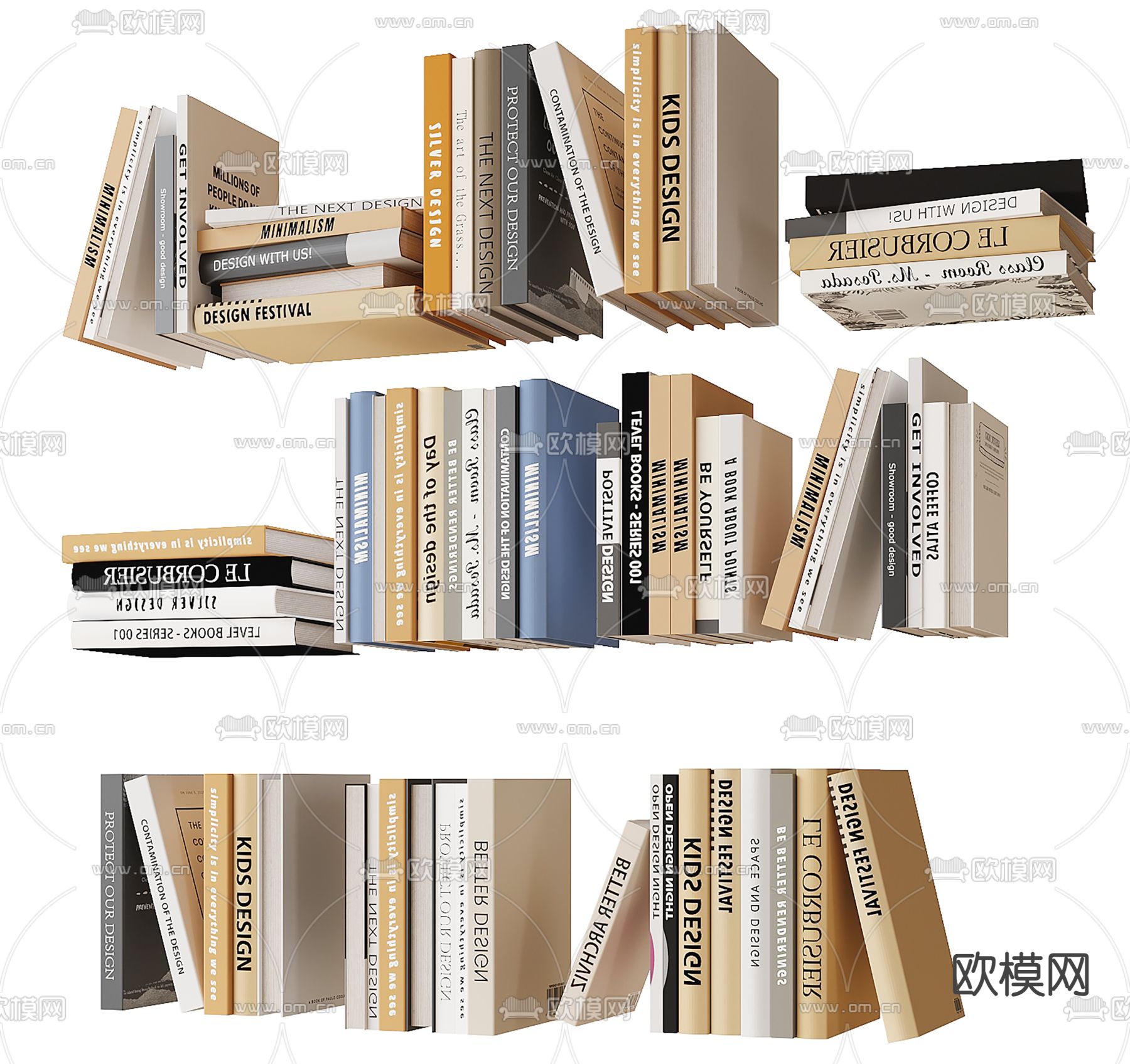 书籍 书本3d模型下载