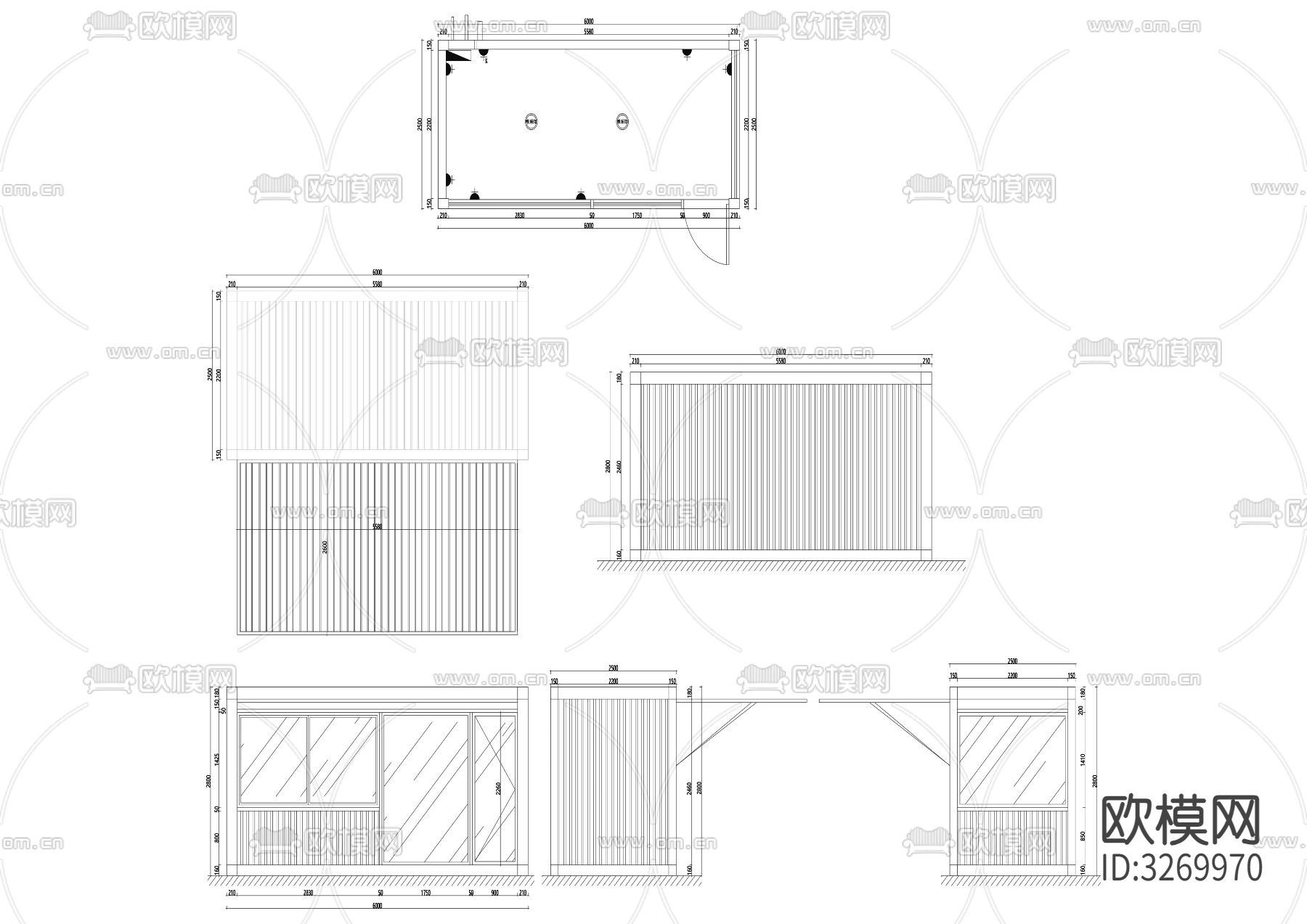 18营地集装箱cad立面图下载