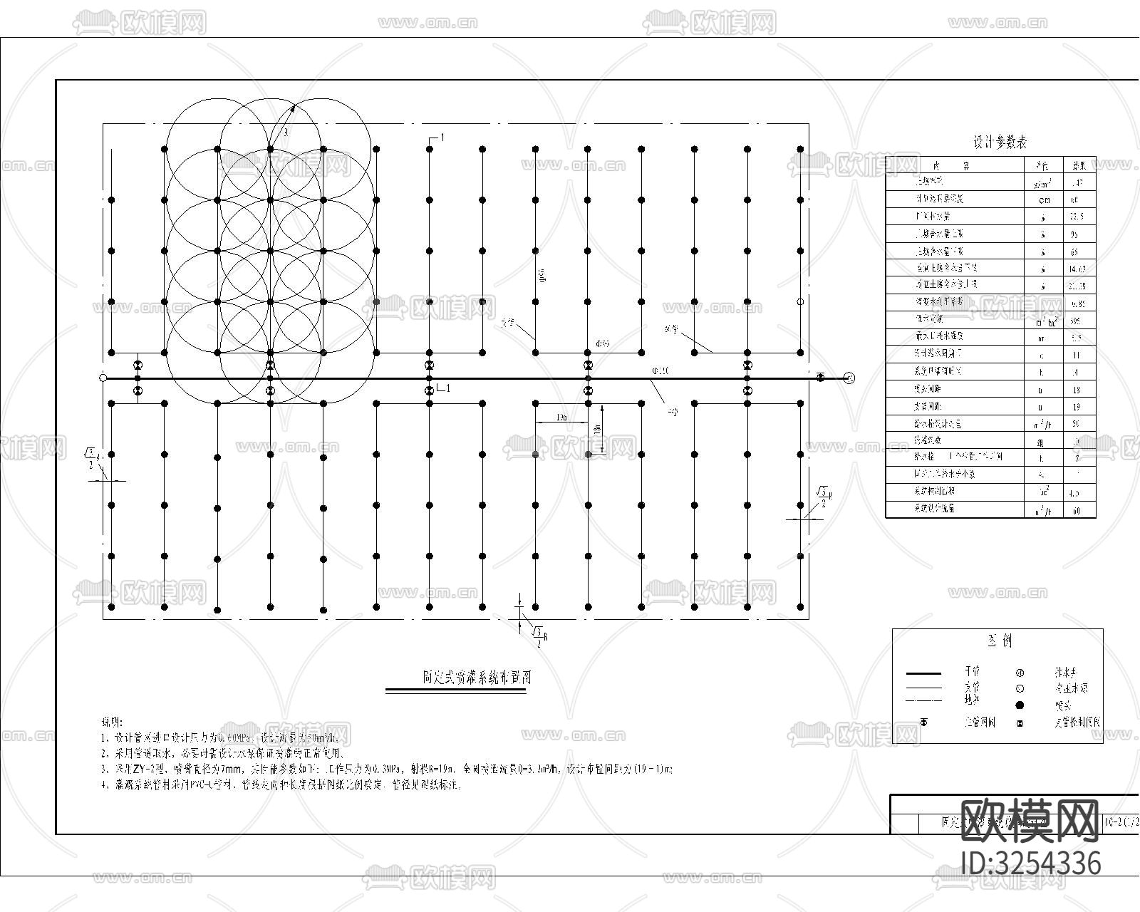 浇灌系统 洒水线cad大样图下载（渲染图7）