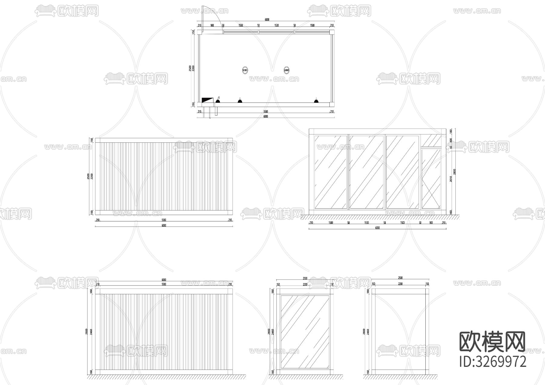19营地集装箱cad立面图下载
