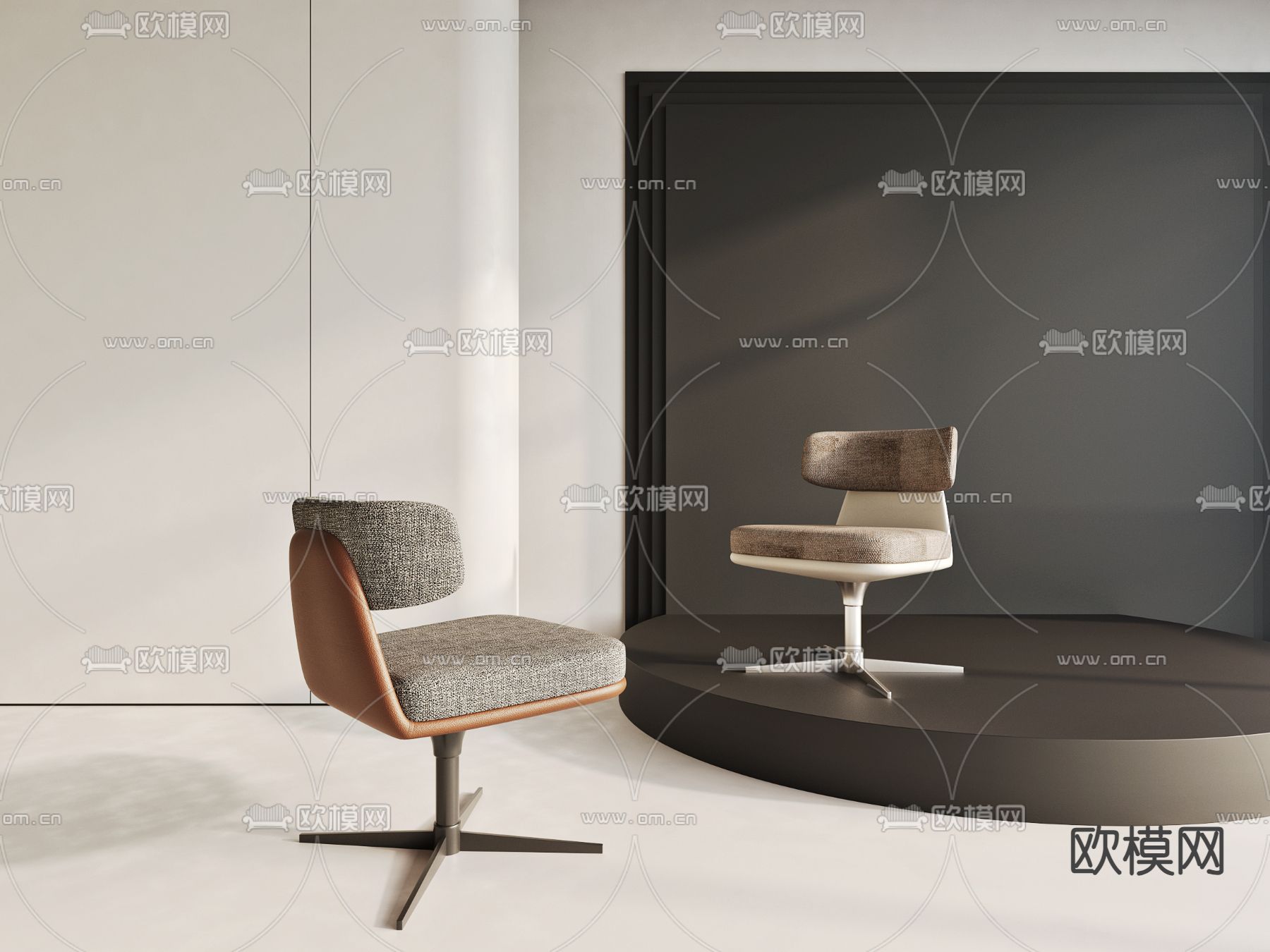 现代办公椅 职员椅3d模型下载