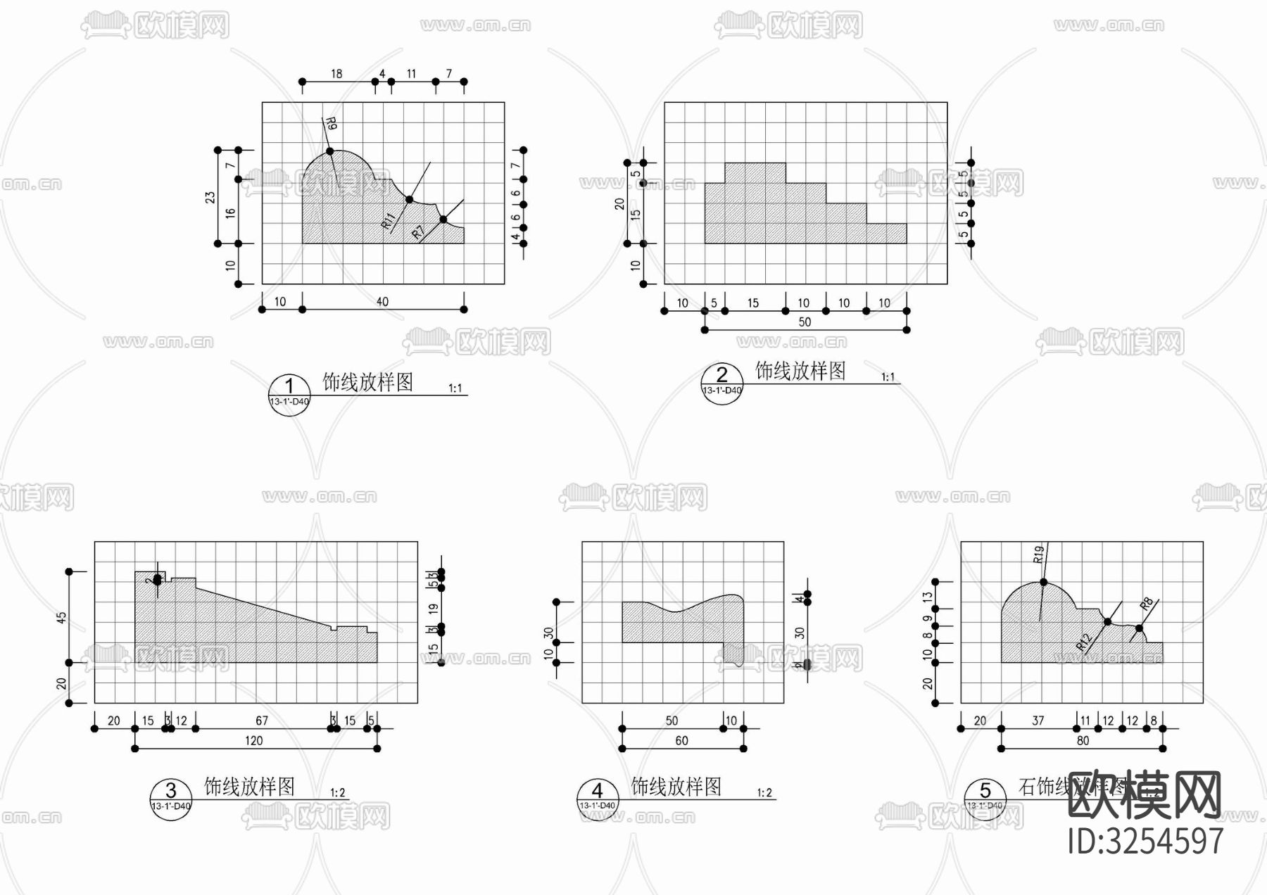 游泳池墙身造型cad施工图下载（渲染图4）