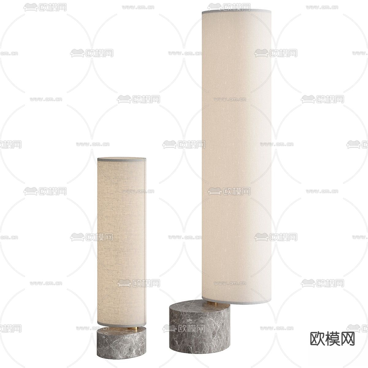 侘寂落地灯3d模型下载（渲染图4）