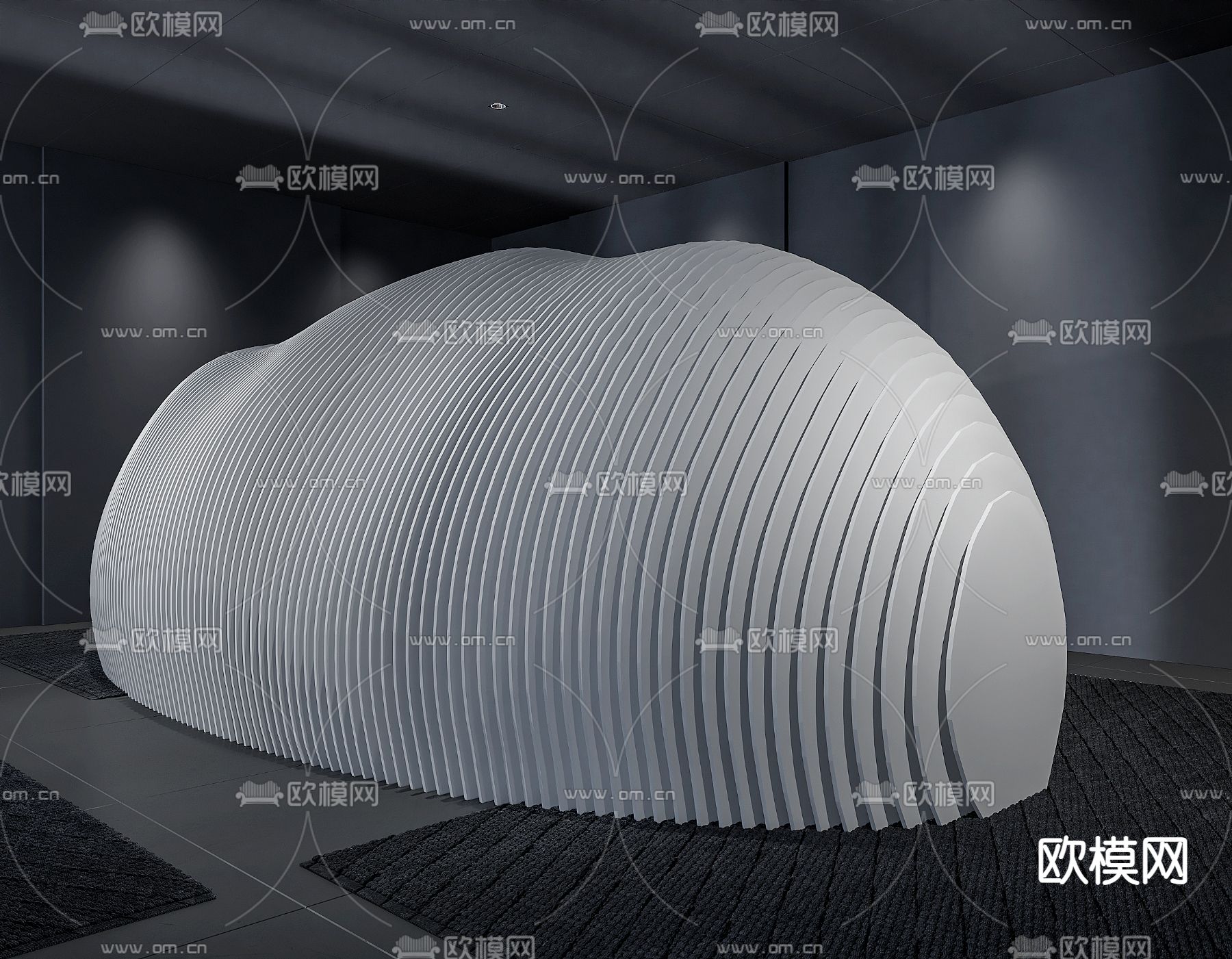 异形造型雕塑免费3d模型下载