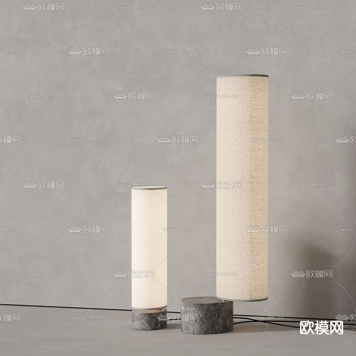 侘寂落地灯3d模型下载（渲染图5）