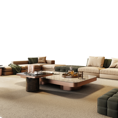  Minotti 组合沙发su模型 