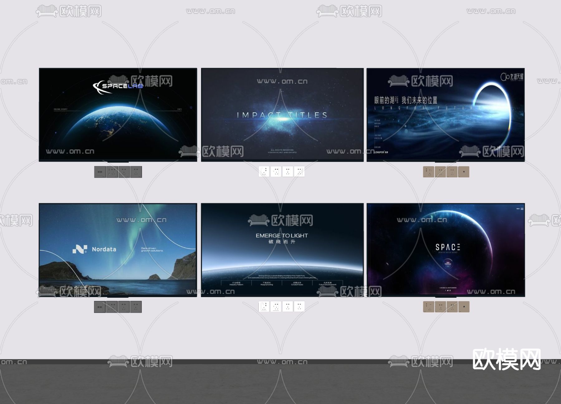 显示屏 电视机 屏幕su模型下载（渲染图1）