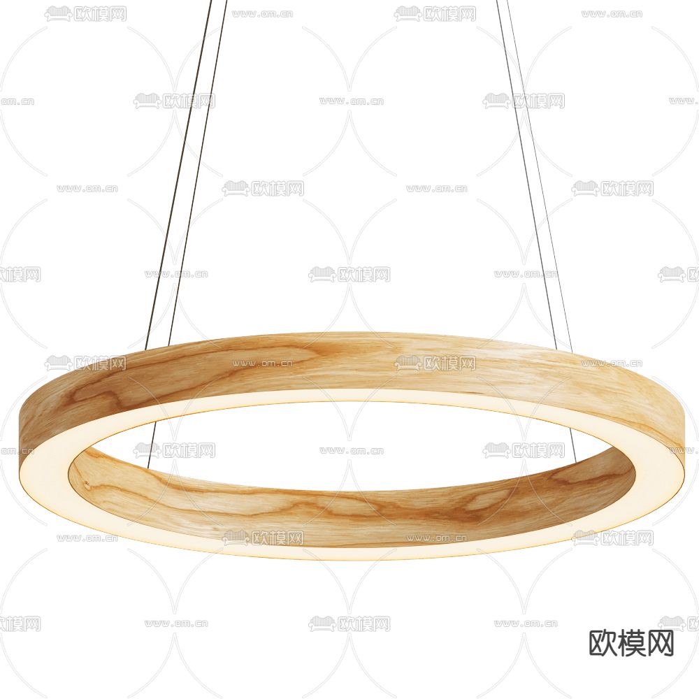 LZF 圆环吊灯3d模型下载